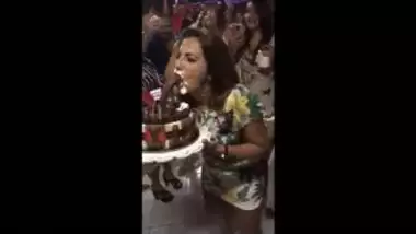 Priya Aunty Sucking Dick Cake On Birthday