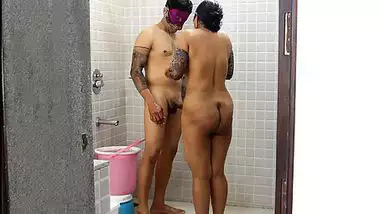 Xxxcwm - Indian video Masked Desi Couple Has Sex In Shower Room After Tattoo Studio