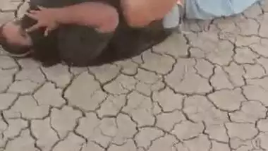 Friend captures Desi boy chaotically fucking XXX whore on the ground