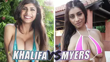 BANGBROS - Battle Of The GOATs: Mia Khalifa vs Violet Myers