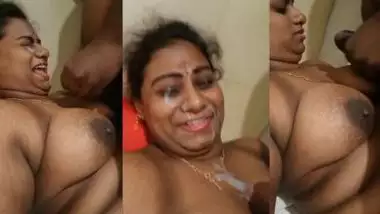 Husband cums on his busty wife?s face in Telugu sex