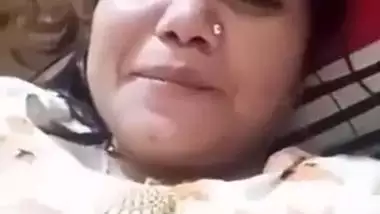 Lecherous Bangladeshi wife reveals her Desi XXX tits on video call