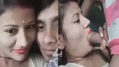 Newly married couple kissing and wife blowjob viral MMS